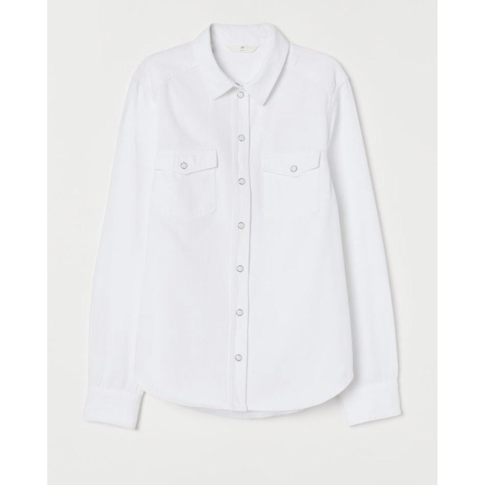 H&M Conscious Women's‎ Denim Shirt White Small
